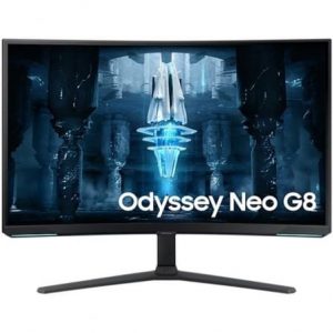 Monitor gaming curvo samsung odyssey neo g8 s32bg850np 32"/ 4k/ 1ms/ 240hz/ va/ regulable en altura/ negro y blanco