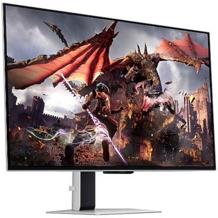 Smart monitor gaming samsung odyssey oled g8 s32dg800su 32"/ 4k/ 0.03ms/ 240hz/ multimedia/ regulable en altura/ smart tv/ plata