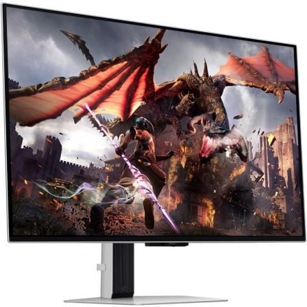 Monitor gaming samsung odyssey oled g8 s32dg802su 32"/ 4k/ 0.03ms/ 240hz/ oled/ multimedia/ regulable en altura/ gris
