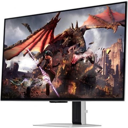 Monitor gaming samsung odyssey oled g8 s32dg802su 32"/ 4k/ 0.03ms/ 240hz/ oled/ multimedia/ regulable en altura/ gris
