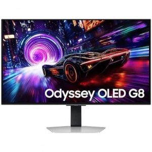 Monitor gaming samsung odyssey oled g8 s32fg812su 32"/ 4k/ 0.03ms/ 240hz/ regulable en altura/ plata