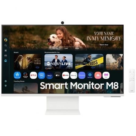 art_sam-m-s32fm801uu_1 Smart monitor samsung m8 m80f s32fm801uu 32"/ 4k/ multimedia/ regulable en altura/ smart tv/ webcam/ blanco