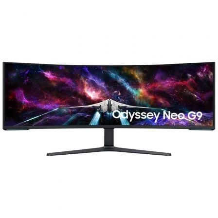 Monitor gaming ultrapanorámico curvo samsung odyssey neo g9 s57cg952nu 57"/ dual uhd/ 1ms/ 240hz/ va/ regulable en altura/