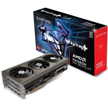 Tarjeta gráfica sapphire nitro+ radeon rx 9070 xt gaming oc/ 16gb gddr6