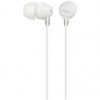 Auriculares intrauditivos sony mdr-ex15ap/ con micrófono/ jack 3.5/ blancos