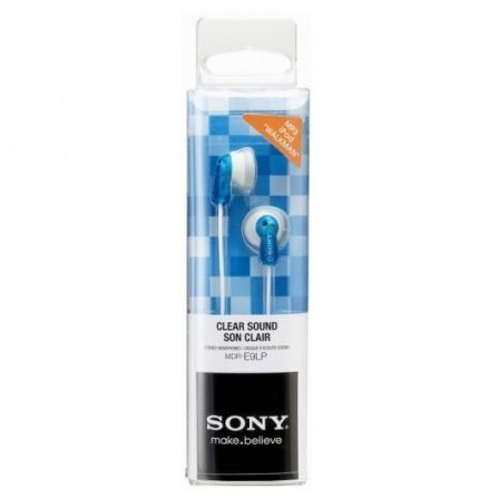 Auriculares intrauditivos sony mdr-e9lp/ jack 3.5/ azules