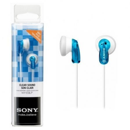 Auriculares intrauditivos sony mdr-e9lp/ jack 3.5/ azules