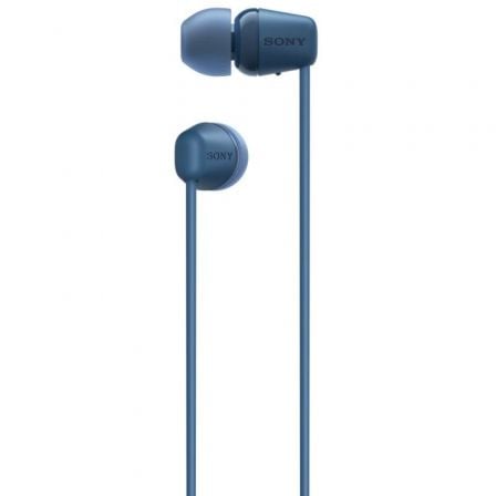 Auriculares inalámbricos intrauditivos sony wi-c100/ con micrófono/ bluetooth/ azules