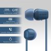 Auriculares inalámbricos intrauditivos sony wi-c100/ con micrófono/ bluetooth/ azules