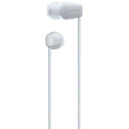 Auriculares inalámbricos intrauditivos sony wi-c100/ con micrófono/ bluetooth/ blancos