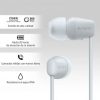 Auriculares inalámbricos intrauditivos sony wi-c100/ con micrófono/ bluetooth/ blancos
