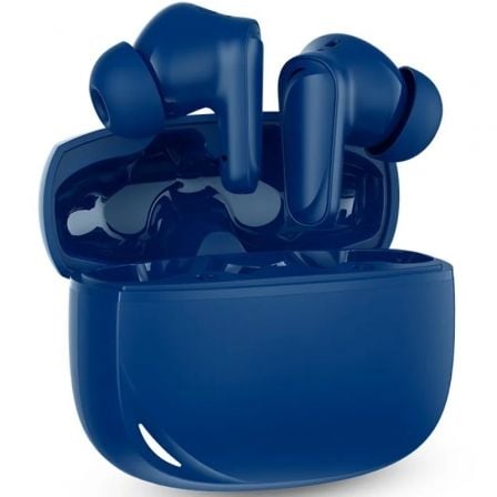 Auriculares bluetooth spc boost buds con estuche de carga/ autonomía 7.5h/ azules