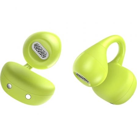 Auriculares bluetooth spc boost clip con estuche de carga/ autonomía 6h/ verdes lima