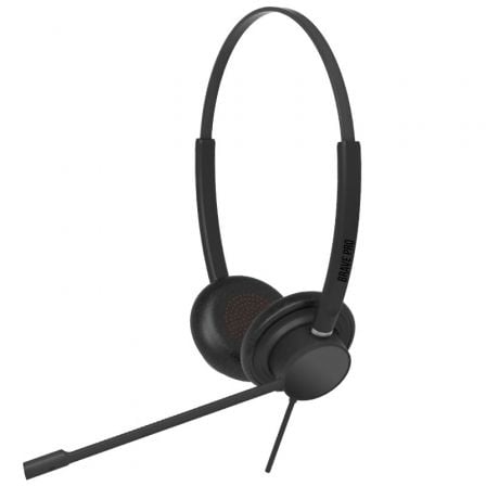 Auriculares spc brave pro/ con micrófono/ jack 3.5/ usb/ negros