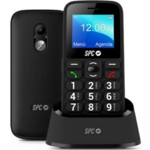 Teléfono móvil spc fortune 2 4g para personas mayores/ negro