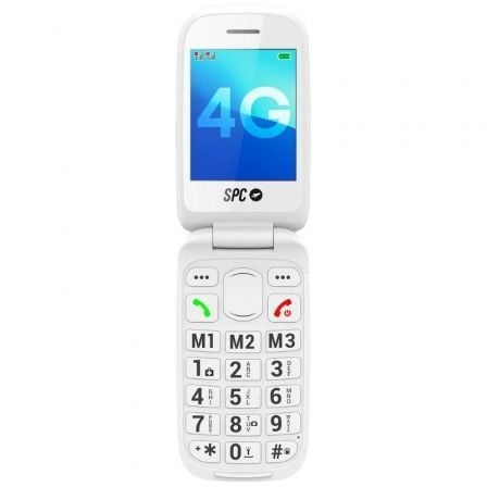 Teléfono móvil spc harmony 2 para personas mayores/ 4g/ blanco