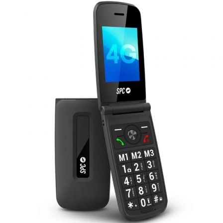 art_spc-tel-titan-2-4g-bk_1 Teléfono móvil spc titan 2 para personas mayores/ negro