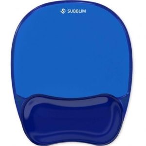 Alfombrilla ergonómica subblim ergo cristal flex mousepad/ azul oscuro