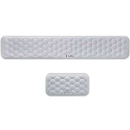Pack de 2 reposamuñecas subblim ergo airpadding/ plateadas