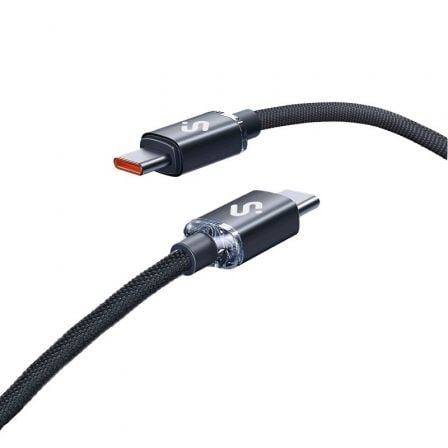 art_sub-cab-subcab-c06002_1 Cable usb 2.0 tipo-c subblim optimus/ usb tipo-c macho - usb tipo-c macho/ hasta 60w/ 480mbps/ 2m/ negro