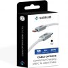 Cable USB 2.0 Tipo-C Subblim Optimus/ USB Tipo-C Macho - USB Tipo-C Macho/ Hasta 60W/ 480Mbps/ 1m/ Blanco