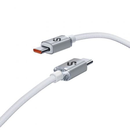 art_sub-cab-subcab-c06011_1 Cable usb 2.0 tipo-c subblim optimus/ usb tipo-c macho - usb tipo-c macho/ hasta 60w/ 480mbps/ 2m/ blanco