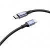 Cable USB 2.0 Tipo-C Subblim Plus/ USB Tipo-C Macho - USB Tipo-C Macho/ Hasta 100W/ 480Mbps/ 1m/ Negro