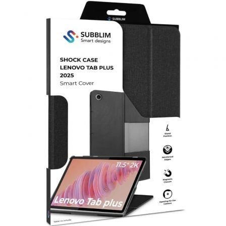 Funda subblim shock case lenovo tab plus 2025 11,5"/ negra