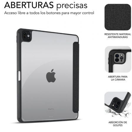 art_sub-funda-cst-5sc401_2 Funda subblim clear shock case para ipad pro 11" 2024 m4/ negra