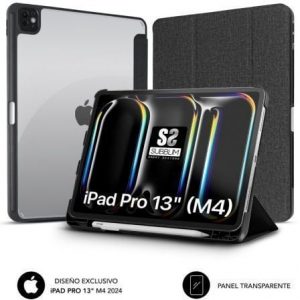 Funda subblim clear shock case para ipad pro 12.9" 2024 m4/ negra