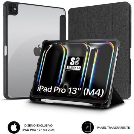 art_sub-funda-cst-5sc421_1 Funda subblim clear shock case para ipad pro 12.9" 2024 m4/ negra