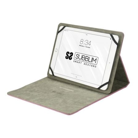 art_sub-funda-cut-1ct003_5 Funda subblim clever stand para tablets de 9"-10.1"/ rosa