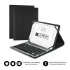 Funda con teclado subblim keytab pro bluetooth para tablets de 10.1"-10.8"/ negra