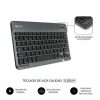 Funda con teclado subblim keytab pro bluetooth para tablets de 10.1"-10.8"/ negra
