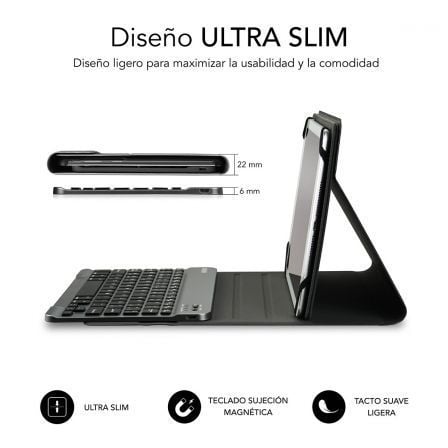 art_sub-funda-kt2-bt0003_2 Funda con teclado subblim keytab pro bluetooth para tablets de 10.1"-10.8"/ roja