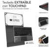 art_sub-funda-kt2-btp001_3 Funda con teclado subblim keytab pro bluetooth touchpad para tablets de 10.1"-10.8"/ negra