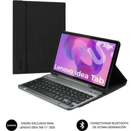 art_sub-funda-kt3-btl340_1 Funda con teclado subblim keytab pro bt lenovo idea tab 11" 2025/ negra