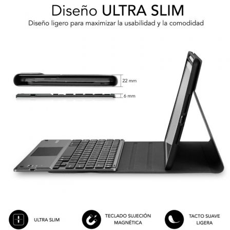 art_sub-funda-subkt4-btpi03_2 Funda con teclado subblim keytab pro bt para tablet ipad 10.9" 10a gen/ negra