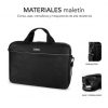 Maletín + ratón subblim select pack para portátiles hasta 15.6"/ cinta para trolley/ negro