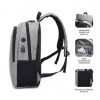 Mochila subblim urban lock para portátiles hasta 16"/ puerto usb/ antirrobo/ gris