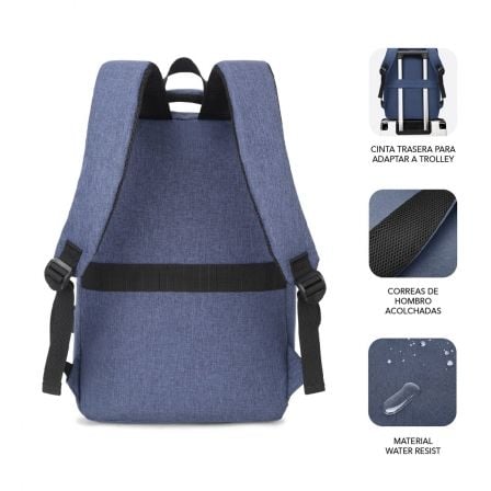 art_sub-mochi-bp-2bl2001_3 Mochila subblim city backpack para portátiles hasta 15.6"/ puerto usb/ azul