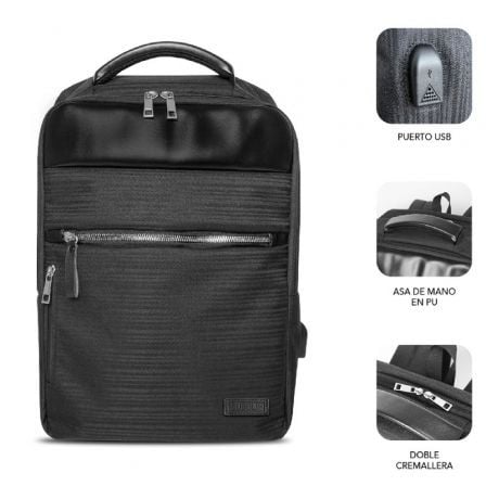 art_sub-mochi-bus-v2-ap-16-bk_2 Mochila subblim business v2 ap backpack para portátiles hasta 15.6"/ puerto usb/ negra