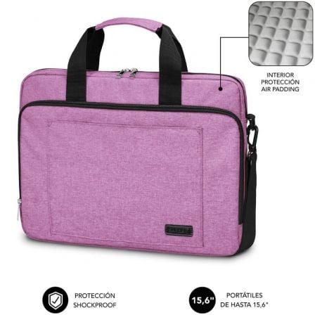 art_sub-mochi-lb-4aplb12_1 Mochila subblim air padding laptop bag para portátiles hasta 15.6"/ rosa