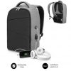 Mochila subblim secure v2 ap para portátiles hasta 15.6"/ puerto usb/ antirrobo/ gris