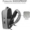 Mochila subblim secure v2 ap para portátiles hasta 15.6"/ puerto usb/ antirrobo/ gris
