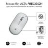 Ratón mini inalámbrico subblim wireless mini/ hasta 1600 dpi/ plata