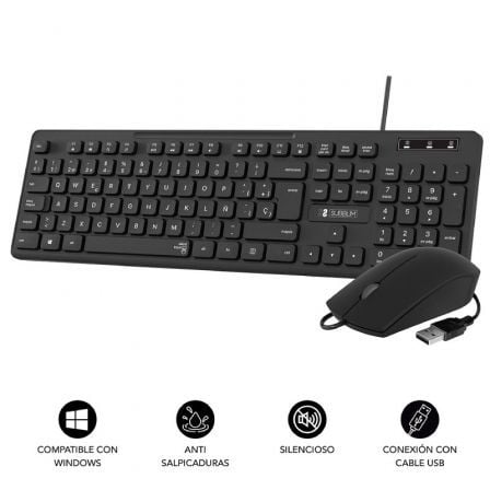 Teclado y ratón subblim combo business slim cssk01