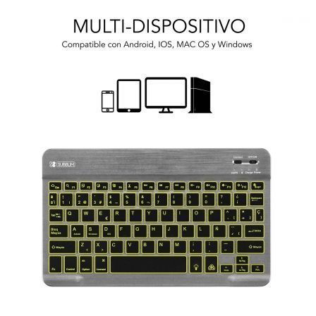 art_sub-tec-smbl31_2 Teclado compacto inalámbrico por bluetooth subblim smart backlit/ gris