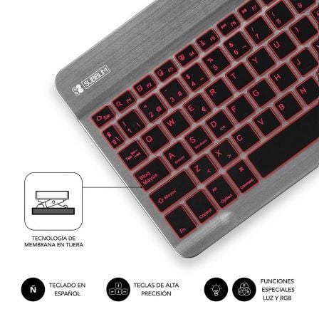 art_sub-tec-smbl31_4 Teclado compacto inalámbrico por bluetooth subblim smart backlit/ gris