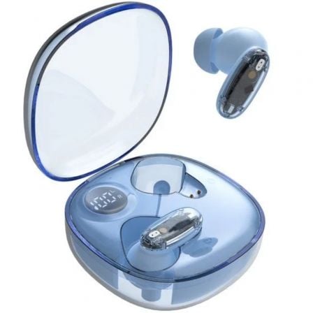 Auriculares bluetooth mars gaming mhib2 con estuche de carga/ autonomía 7h/ azules